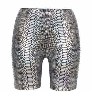 Beth Richards Kim Short Snake Metallic Swim Bottom